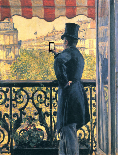 Based on : Man on a balcony by Gustave Caillebotte (1880).
ART X SMART Project by Kim Dong-kyu, 2013.