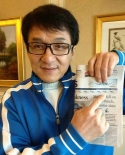 jerrymeehanart:  10knotes:  rapewhistled: jackie chan letting everyone know he is still alive  Omg haha my dad legit calls me once a year to tell me Jackie Chan died haha 