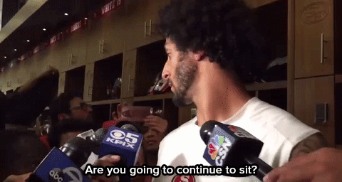 wilwheaton:  the-movemnt:  Watch: Colin Kaepernick was grilled by the media — and