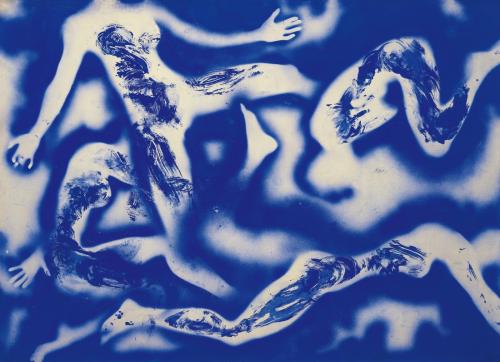 electripipedream:Yves Klein, Untitled Anthropometry, 1960