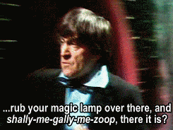 cleowho:“…and shally-me-gally-me-zoop, there it is?”The Three Doctors - season 10 - 1973