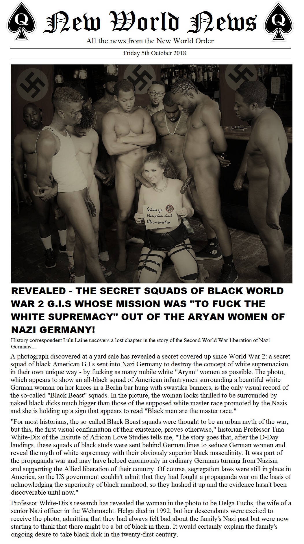 Nazi Fucking Black - Revealed - The Secret Squads of Black World War 2... - Tumbex