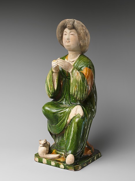 mini-girlz:Figure of a Seated Court LadyPeriod: Tang dynasty (618–907)Date: 8th centuryCulture: Chin