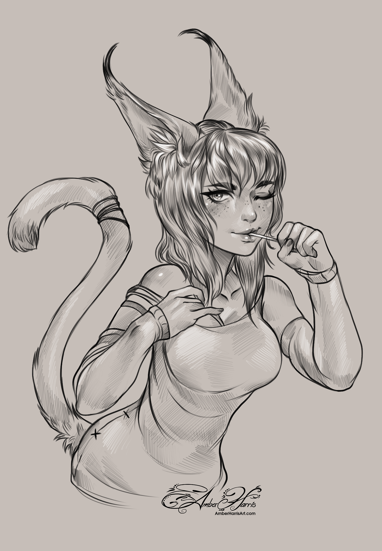 amberharrisart:A few of the quick sketch commissions I took up on my Twitch stream