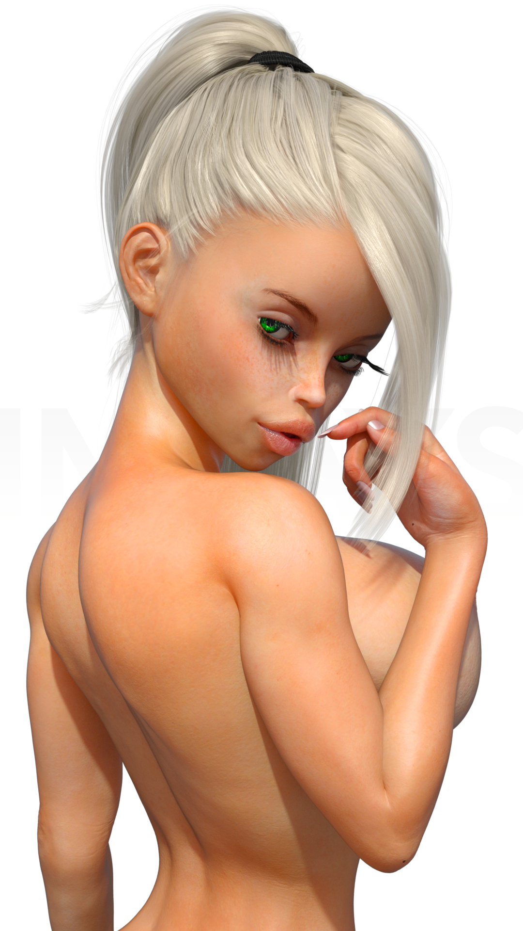 impays:A portrait I did of Naomi. First render of 2017! Of course, I also included