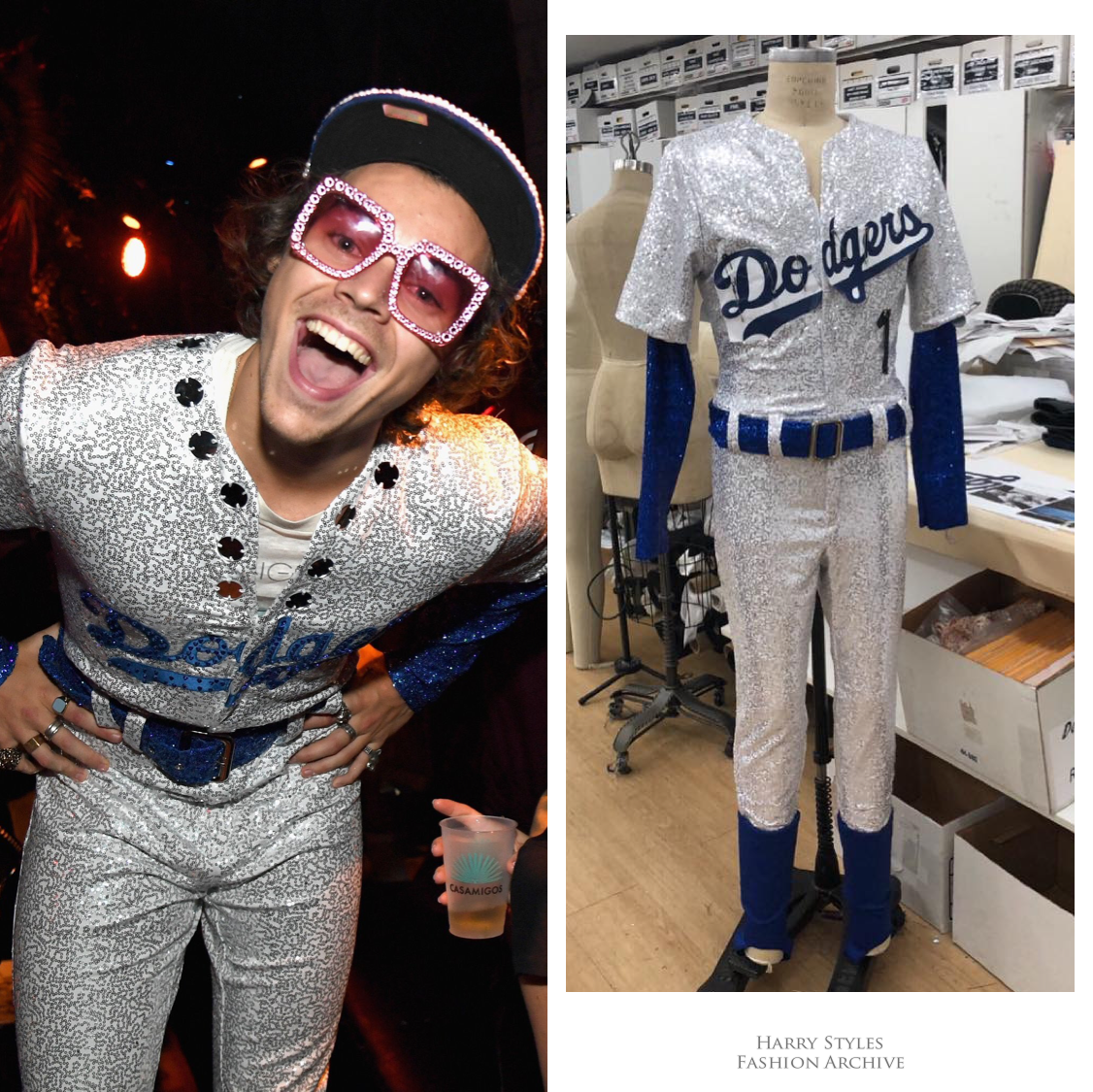 Elton John gets legendary sequined Dodgers uniform back from the Hard Rock  Cafe