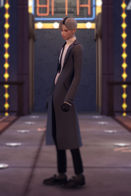 Male Tie Coat◆new mesh ◆HQ or nonHQ ◆do not re-upload    재배포하지 마세요. ◆do not include mesh   