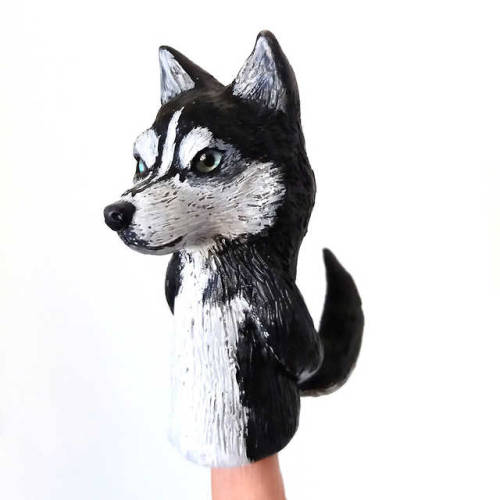 New addition to the judgemental finger puppet squad, Mr. Hunky Husky. 