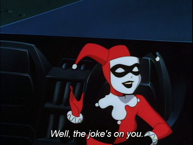 nerdofalltrades:  positivelycrippled:  biggest plot twist  I love Harley.
