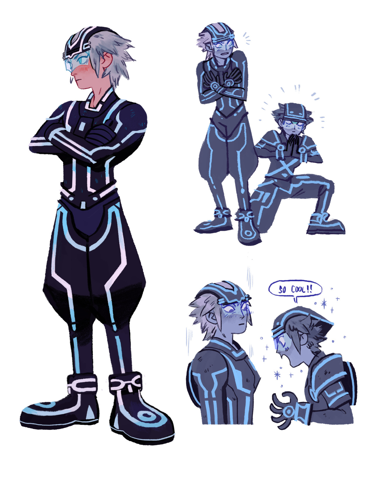 saishoguu:  I have strong feelings about Riku’s Tron outfit