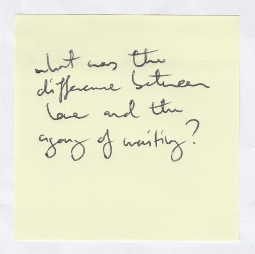 What was the difference between love and the agony of waiting? // Orhan Pamuk.
