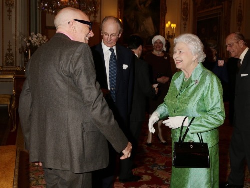 Queen Elizabeth II accompanied by Prince Philip, Duke of Edinburgh hosted the Winston Churchill Memo