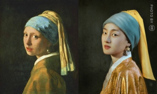 dressesofchina:Hanfu-recreations of famous oil paintings