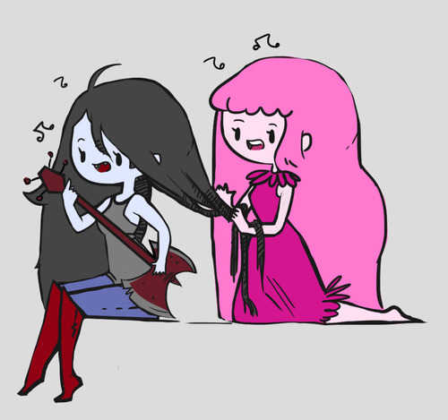 Marceline and Princess Bubblegum in love