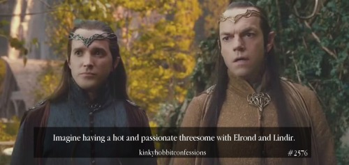 #2576 Imagine having a hot and passionate threesome with Elrond and Lindir.