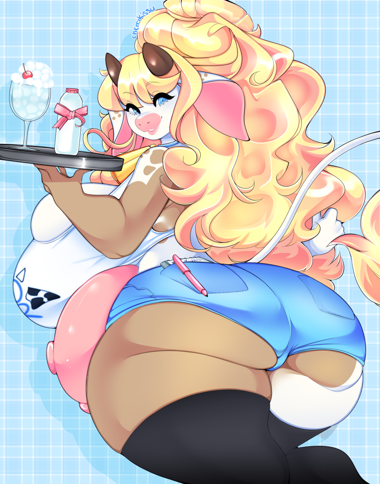 cherrikissu:  it seems daisy is the newest employee of @queenchikkibug‘s lovely
