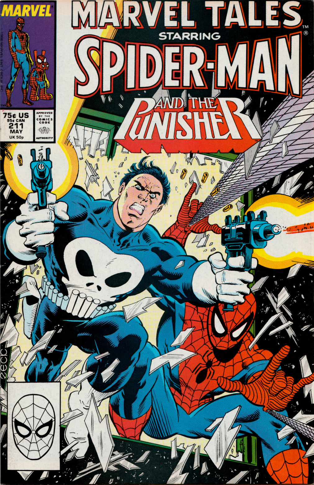 Marvel Tales starring Spider-Man and The Punisher No. 211(Marvel Comics, 1988). Cover