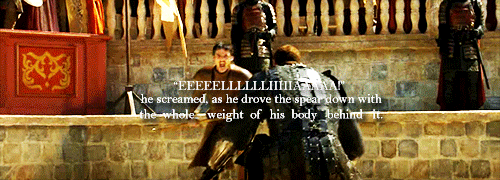  “Elia of Dorne,” they all heard Ser Gregor say, when they were close enough