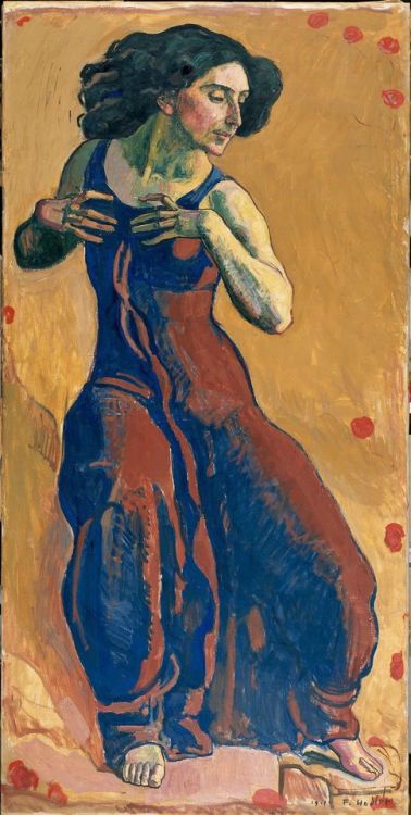 Femme en Extase (Woman in Ecstasy) (1911). Ferdinand Hodler (Swiss, 1853-1918). Oil on canvas laid d