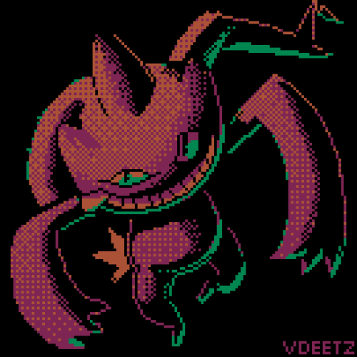 Pokemon Palette requests:pico8 pallete theme!Volcarona: 6-7-9-13 / Vaporeon: 2-4-12-13 / Gengar: 2-3