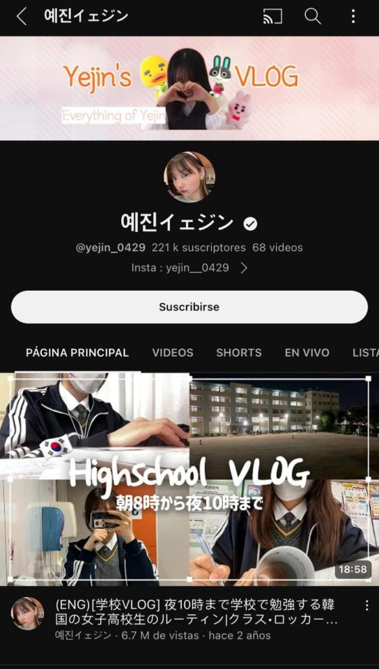 Cuentas De Vlogs.