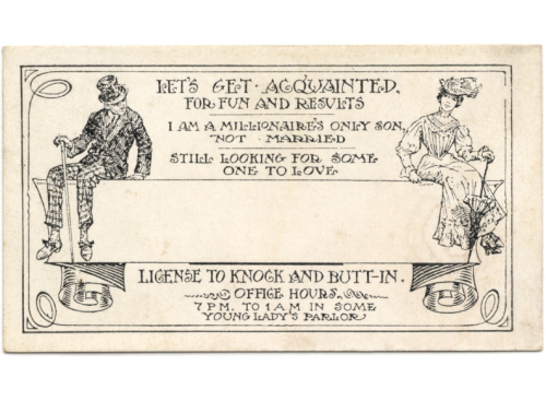 design-is-fine:Acquaintance cards, a variety of calling cards, 1870s-80s. USA. Via dangerousminds. M