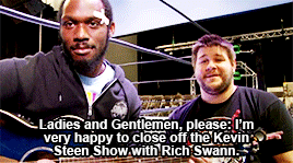 mithen-gifs-wrestling:Rich Swann shows off his musical ability to an appreciative