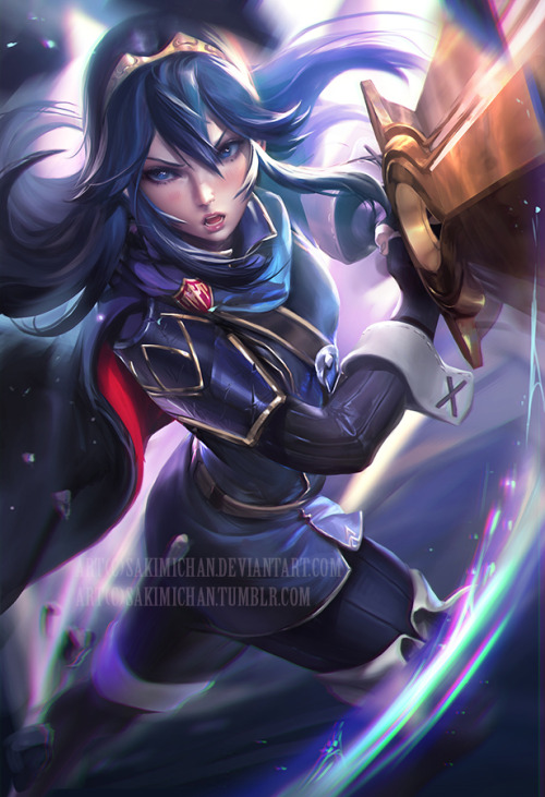 lucina‬ piece  wanted to paint  dynamic/action piece, good practice but challenging U_UPSD+high res,