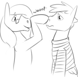 tempusfidgets:  braeburned said boops were allowed  Cute ^w^