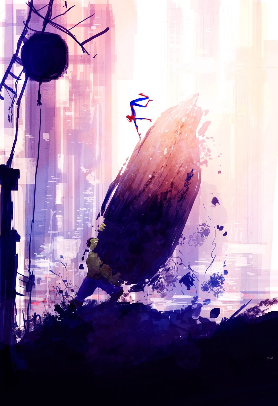 westcoastavengers:  Spider-Man Vs. Hulk by Pascal Campion