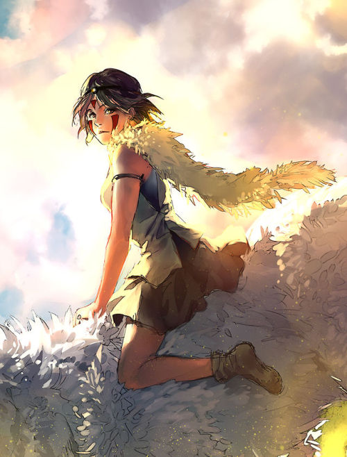 maid-en-china: Tribute to my favorite Miyazaki movie of all time. Princess Mononoke portrays the bea