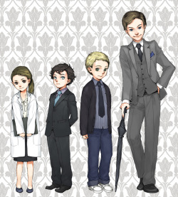 rivan-okurelin:  Molly - 7 Sherlock - 8 John - 10 Mycroft - 15 