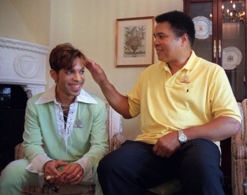 retropopcult:  Muhammad Ali meets Prince, 1997