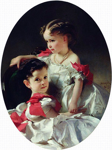 Marija and Sofija Perovskaja by Ivan Makarov, 1859