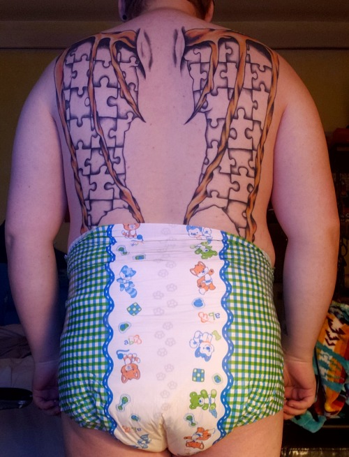 A Friend Suggested This Be A Diaper Weekend, So Here's I Am All Padded Up. Two Stuffers This Time. Gonna
