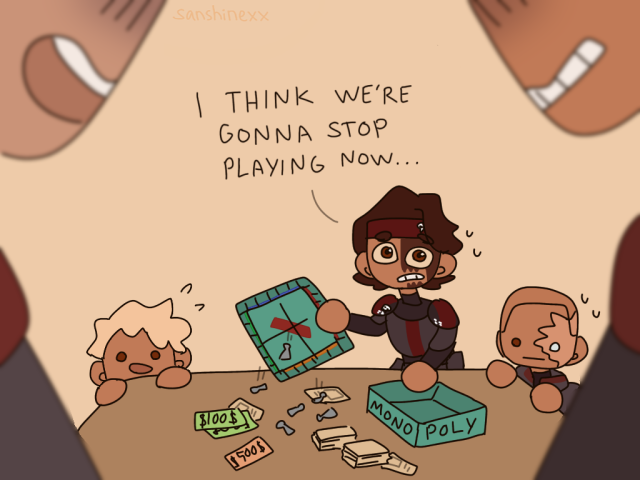 sanshinexx:Fun times at the family game night 🥰[More incorrect quotes with the gang here, now as a masterlist i just made because why not]