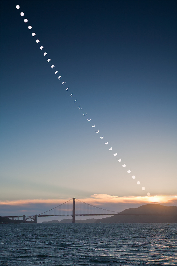the-absolute-best-posts:  unwrittennature: Eclipse over the Golden Gate Bridge (by