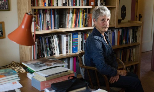 Donna Haraway at her home in Santa Cruz, California.> Photo: James Tensuan.