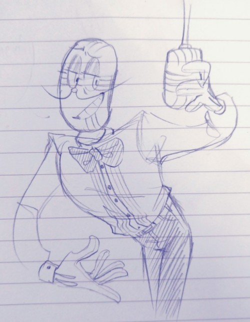 thelostmoongazer: Alright so I’ve been meaning to draw @circateas Cuphead Announcer design for a bit