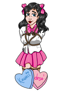 the-things-i-draw:  This is a piece based on my most beautiful friend and Sister @princess-snoww back when we were both tied up at SWAMP…ahhh memories &lt;3 She was wearing the cutest seifuku that night, and quite literally embodied everything kawaii.I