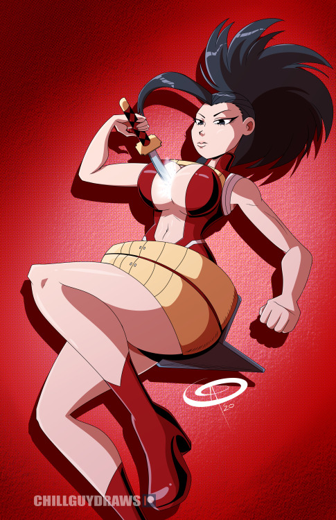 Momo Yaoyorozu (Poll Winner)Poll Winner from a previous month and a top student in UA High’s C