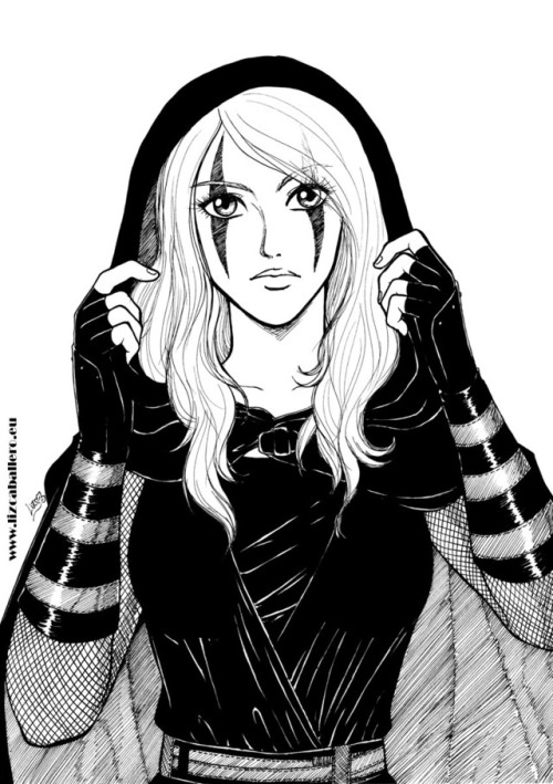 alkanetart: Darth Zannah from the Star Wars novels/comicsInk commission for Ziessei 