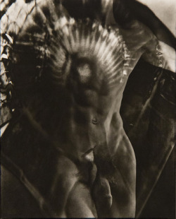 ganymedesrocks:Rising with Sun as an Aura – Topanga Canyon 1954Edmund Teske, Kenneth Anger &amp; Durer - “Ascension“ Available for sale from Elizabeth Houston Gallery