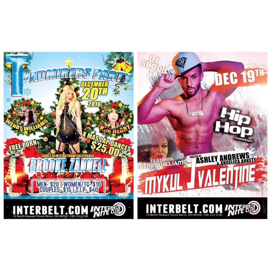 tswendywilliams:  Monday Dec. 19th I’ll be at Interbelt Nightclub in Akron, Ohio