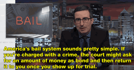 salon:  salon:  Watch Jon Oliver blast the US bail system for locking up the poor   Update: Jon Oliver got results! New York City is changing its bail requirements for low-level offenders.  YESSSSSSS