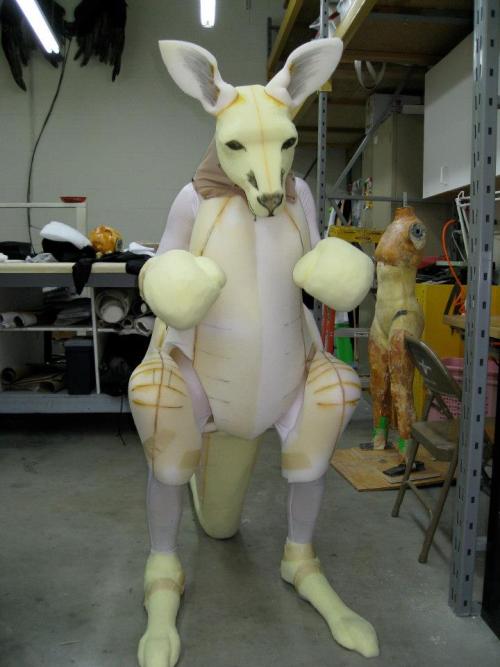 Good morning! Why not start off your day with a foam fabrication kangaroo? #MonsterSuitMonday Built 