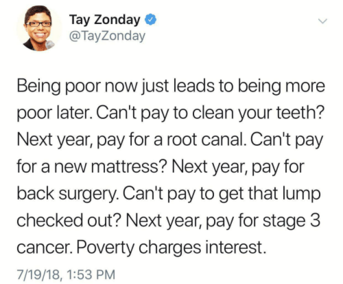 taluhkk:hi everyone, it seems like poverty caught up to me and now i need a root canal after all the