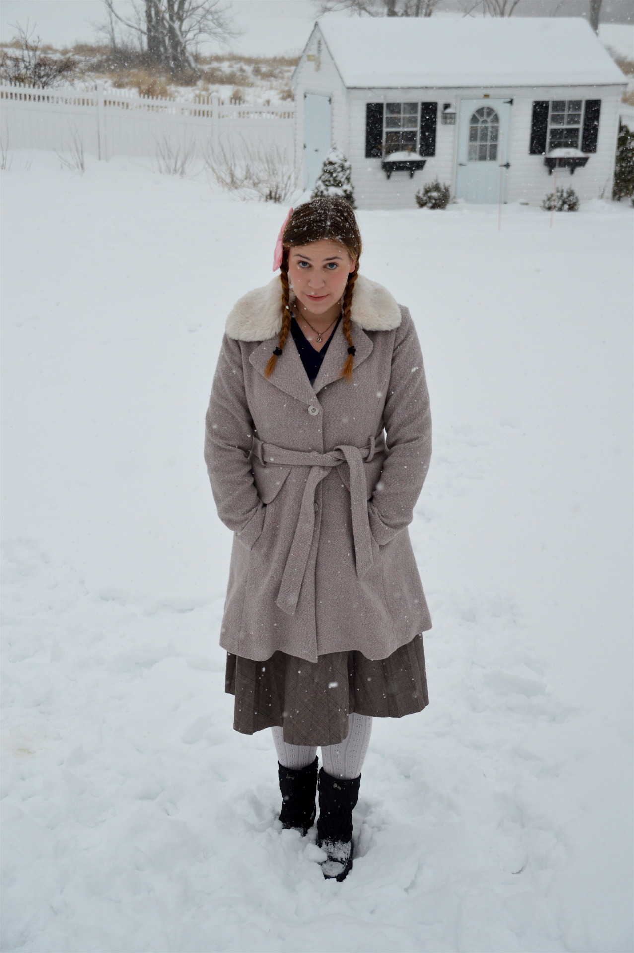 taming-a-tomboy:  alexinspankingland:  I got to frolic in a winter wonderland (photos