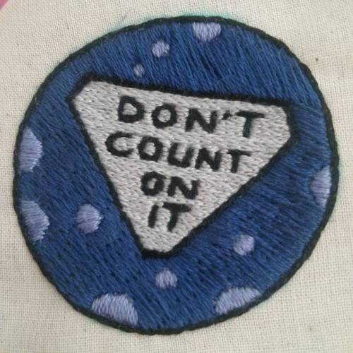 Solid advice #magic8ball #wip#patch #patchgame #simpsons #magic #embroidery #stitch #diy #handmade