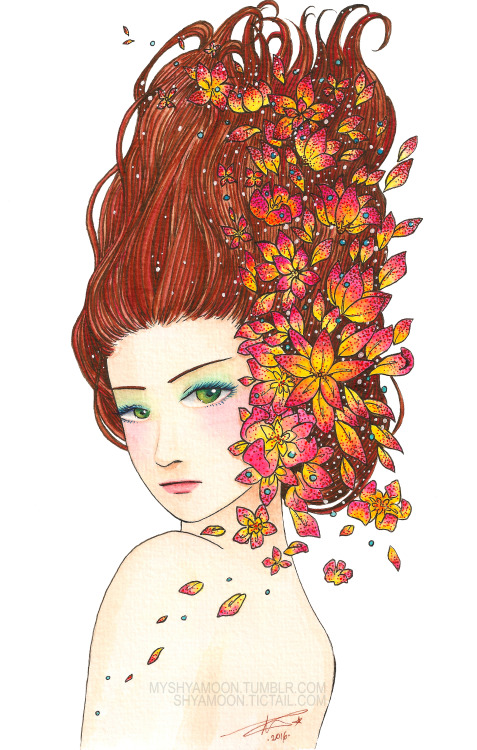 Flowers! Full print available at shyamoon.tictail.com &lt;3